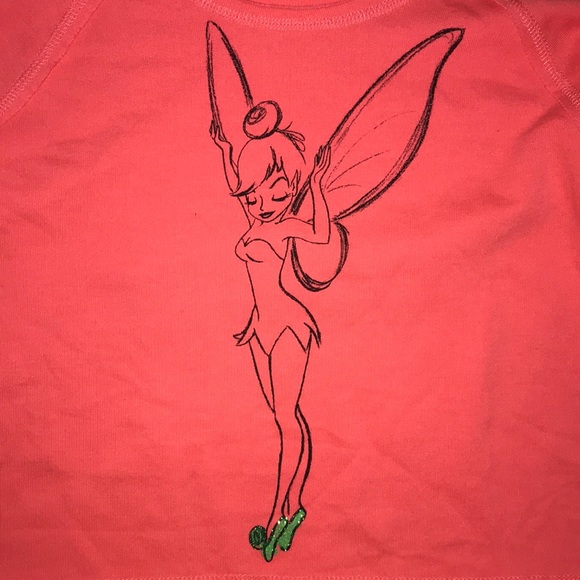 Disney couture cropped sweatshirt with Tink sketch - Picture 2 of 4